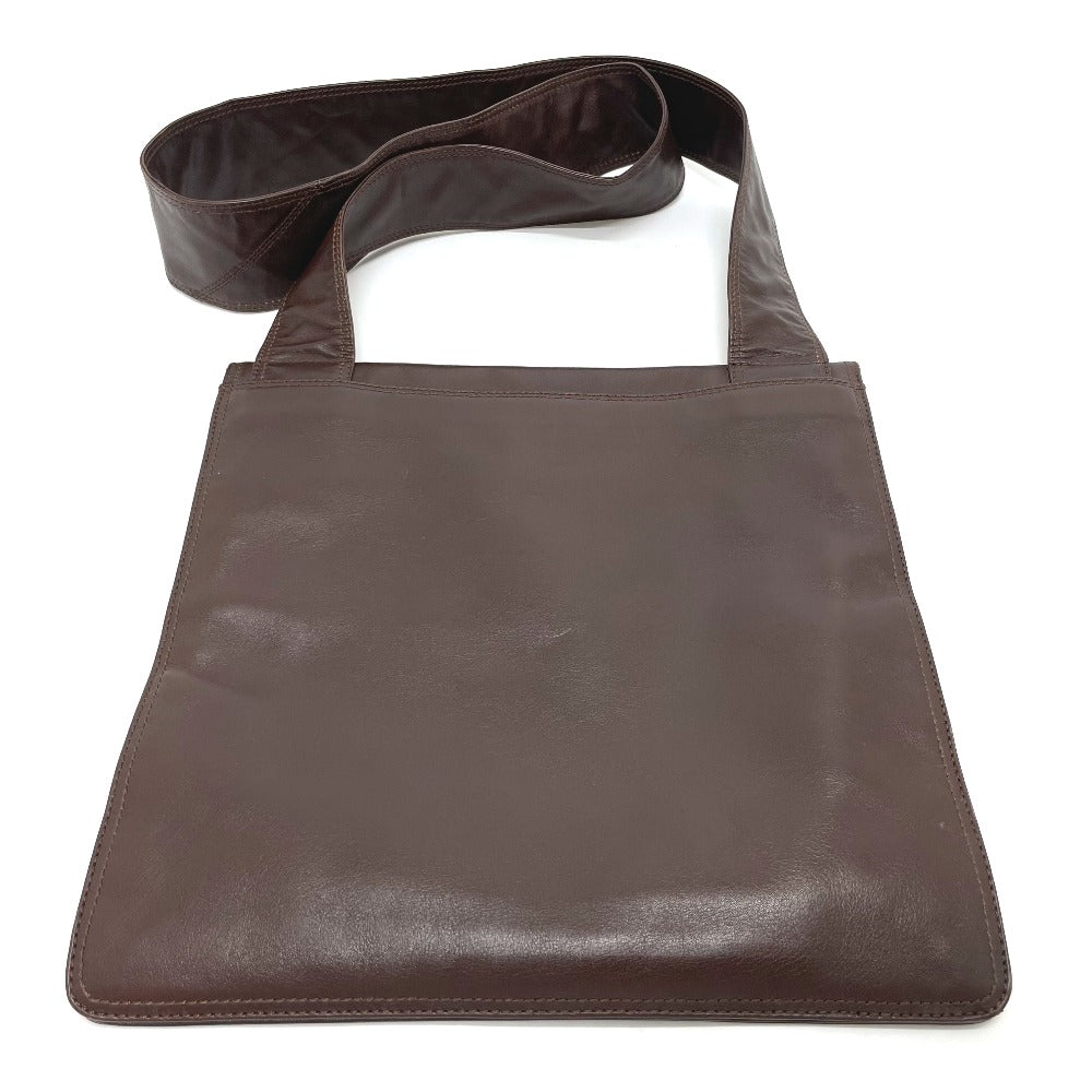 Chanel lambskin logo Sacosh Brown Shoulder Bag