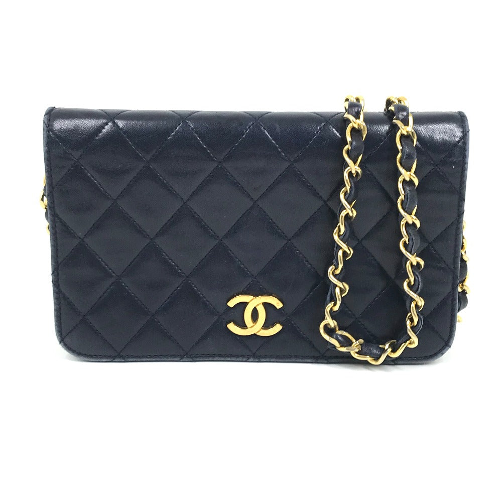 Chanel lambskin Navy CC COCO Mark Matelasse Shoulder Bag