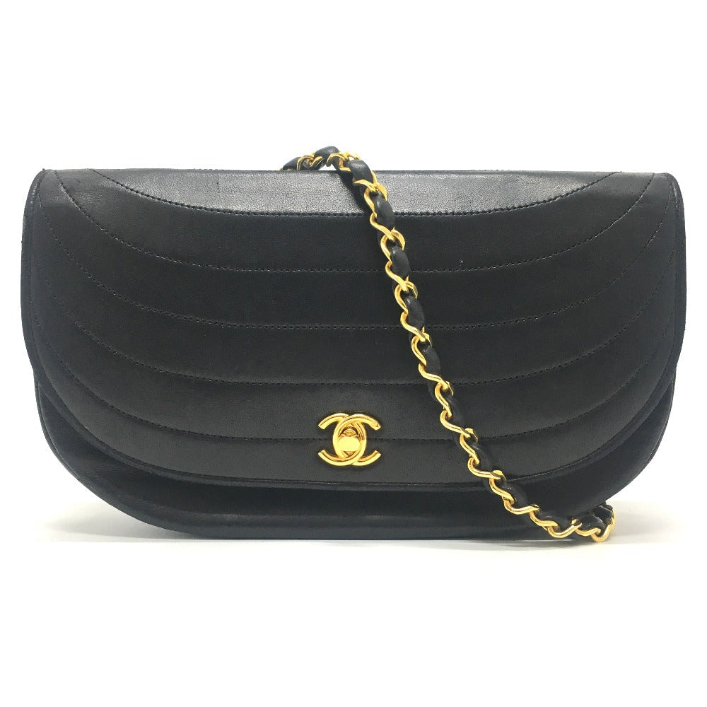 CHANEL Shoulder Bag lambskin black CCCOCO Mark Pochette Women  