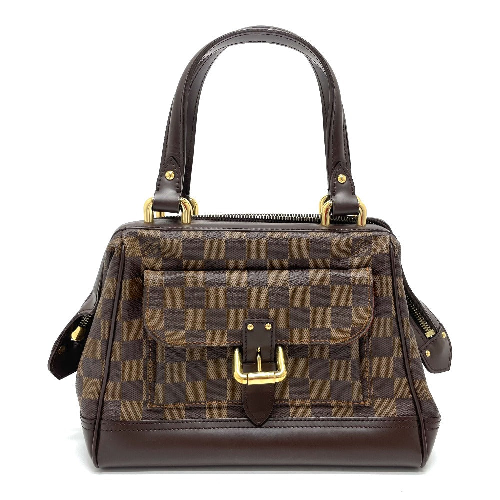 Louis Vuitton N51201 Damier Knightsbridge Leather Canvas Brown Handbag