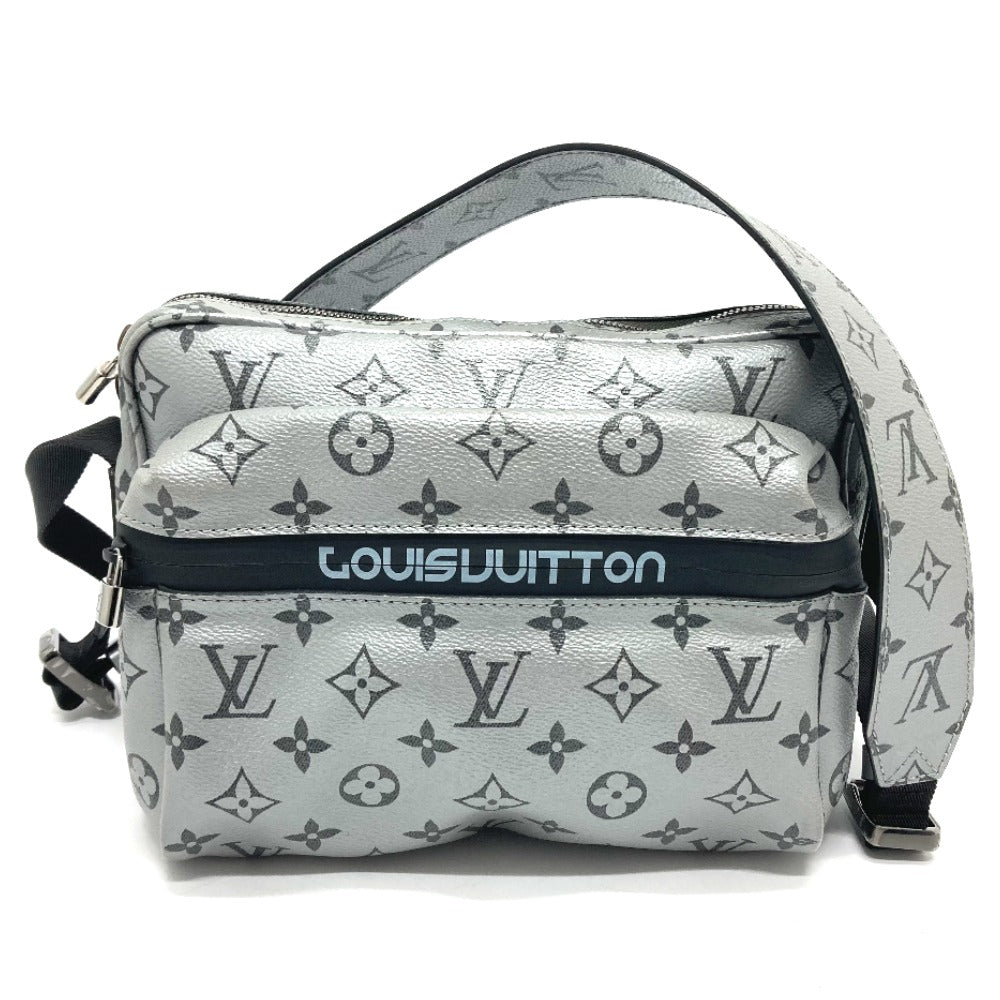 Louis Vuitton M43859 Reflect Messenger PM Monogram Canvas Silver Crossbody Bag