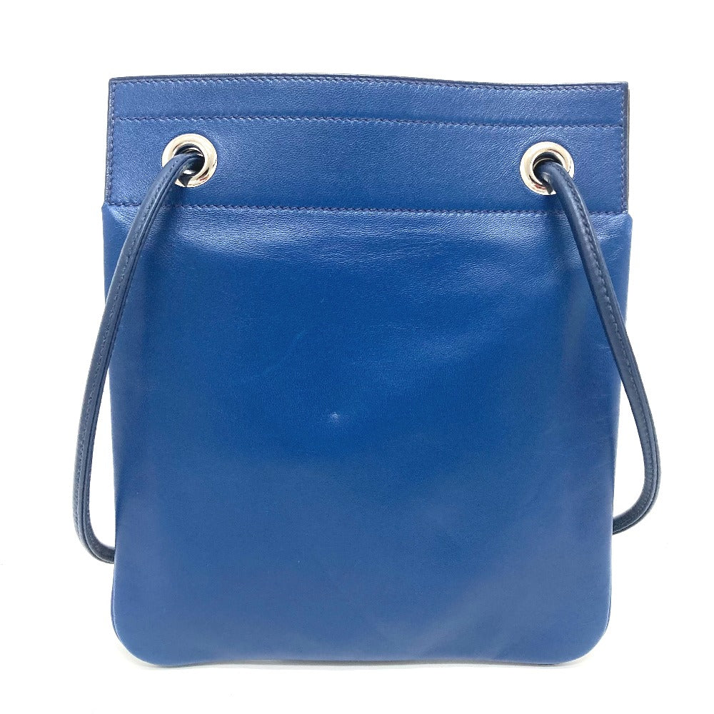 Hermes Shoulder Bag Swift Arine Leather Blue Mini
