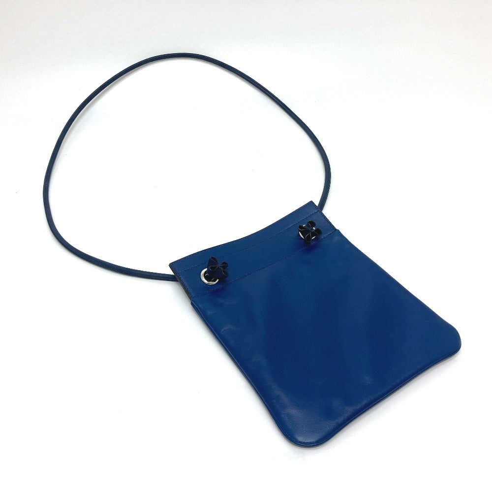Hermes Shoulder Bag Swift Arine Leather Blue Mini