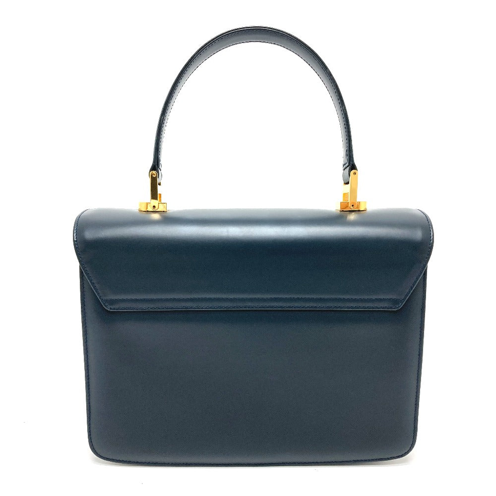 Gucci 000.109. turn lock sideline Leather Navy Handbag