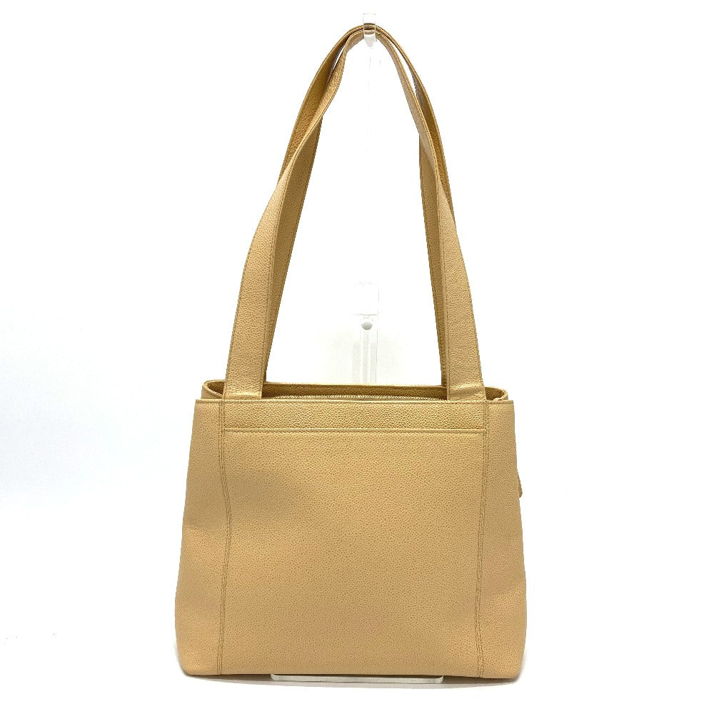 Chanel Caviar skin logo Beige Tote Bag