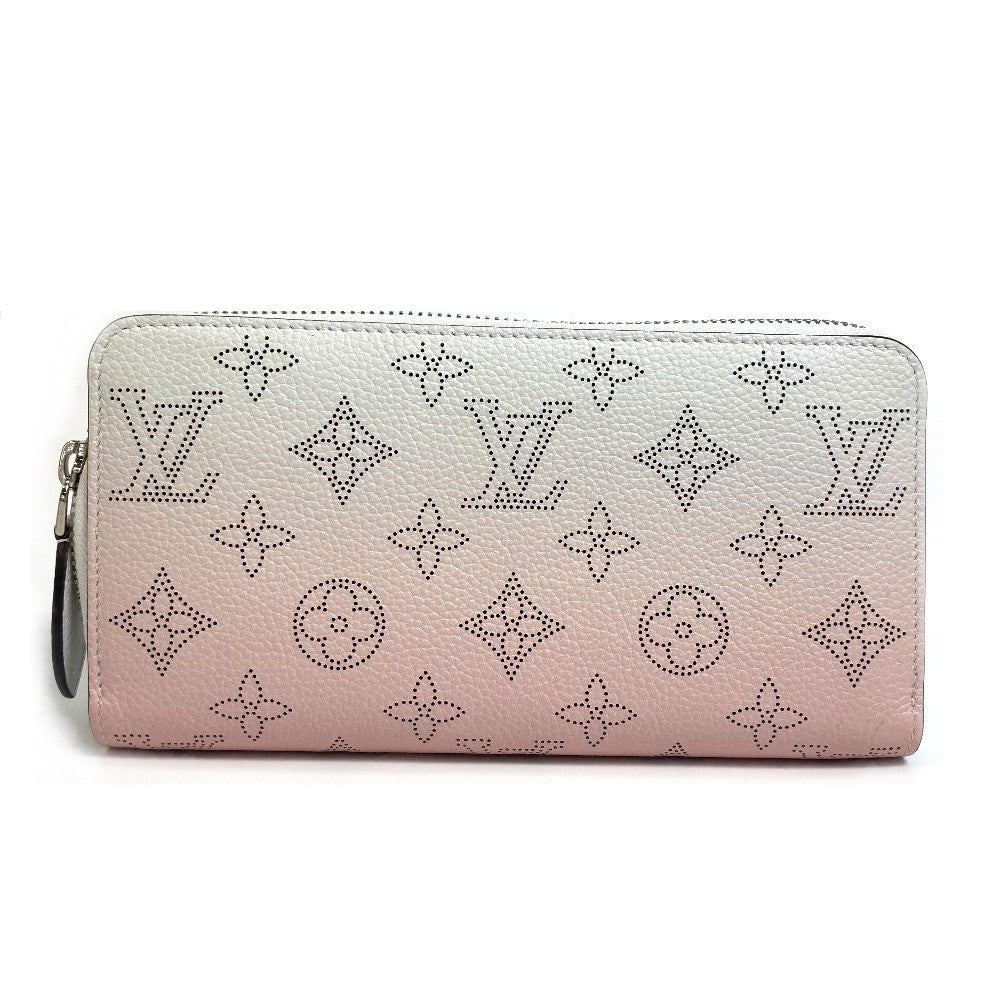 Louis Vuitton Long Purse M80490 mahina x Monogram Leather White Pink Wallet Case