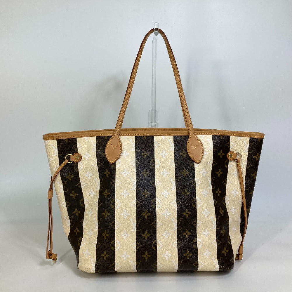 Louis Vuitton M40560 Layul Neverfull MM Monogram Canvas Brown Beige Tote Bag