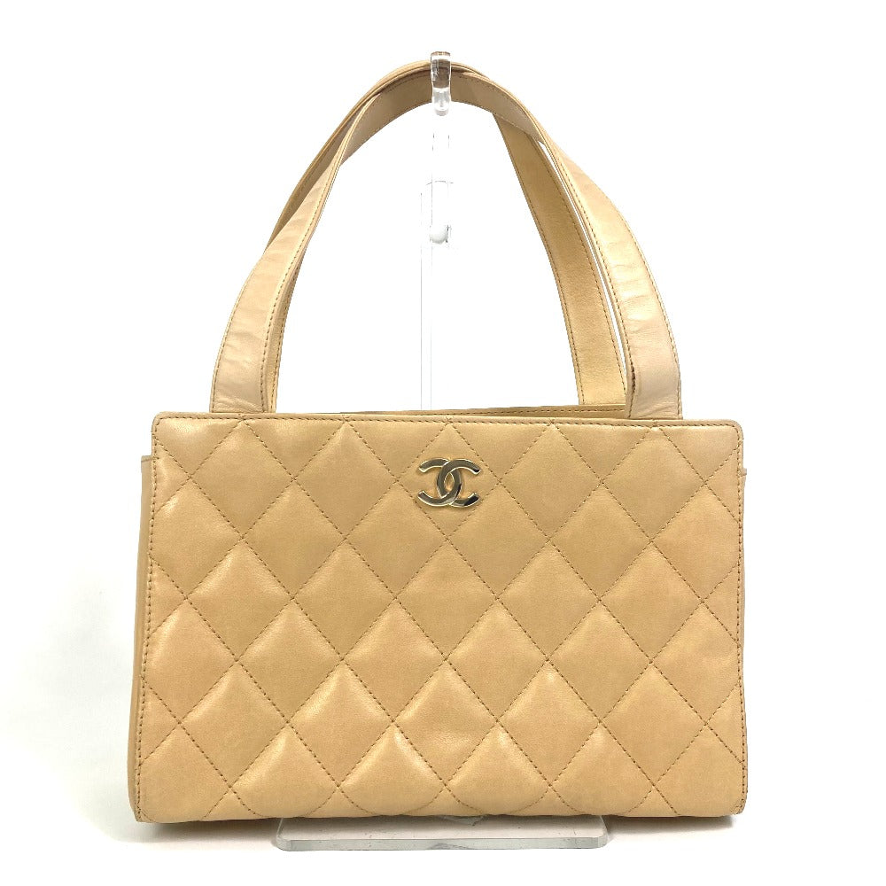 Chanel Calfskin Matrasse Beige Tote Bag