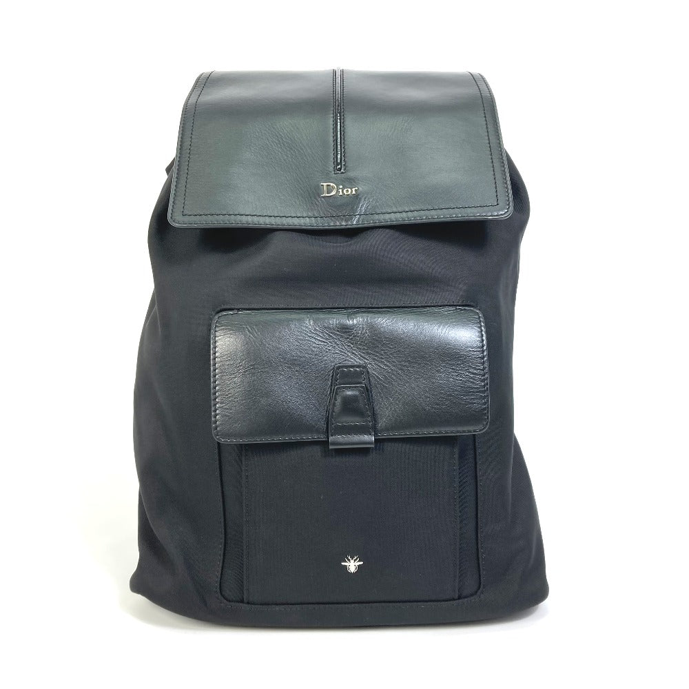 Dior Backpack Bee Mens Handbag Leather Canvas