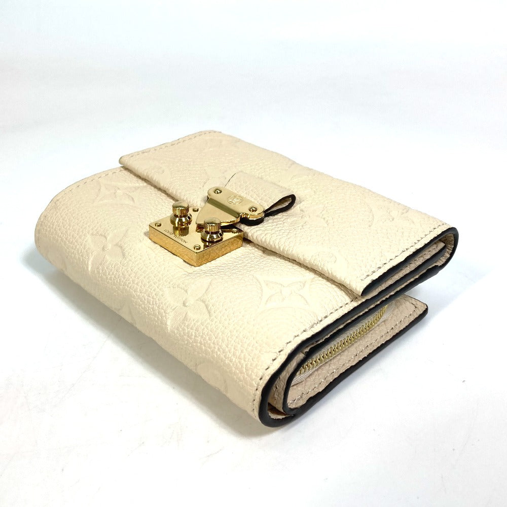 Louis Vuitton Trifold M81071 Ann Platt Ann Monogram Leather Beige Wallet Case