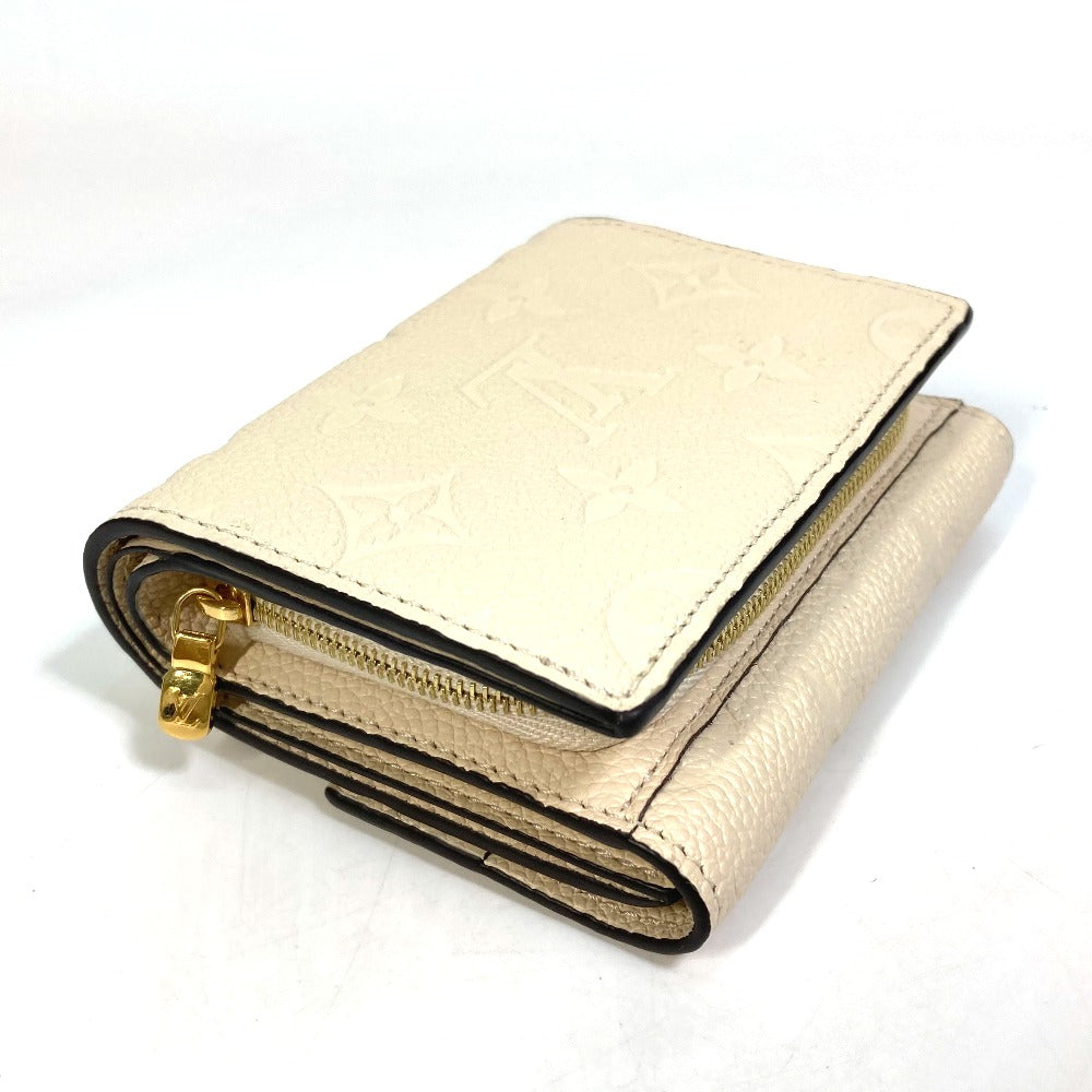 Louis Vuitton Trifold M81071 Ann Platt Ann Monogram Leather Beige Wallet Case
