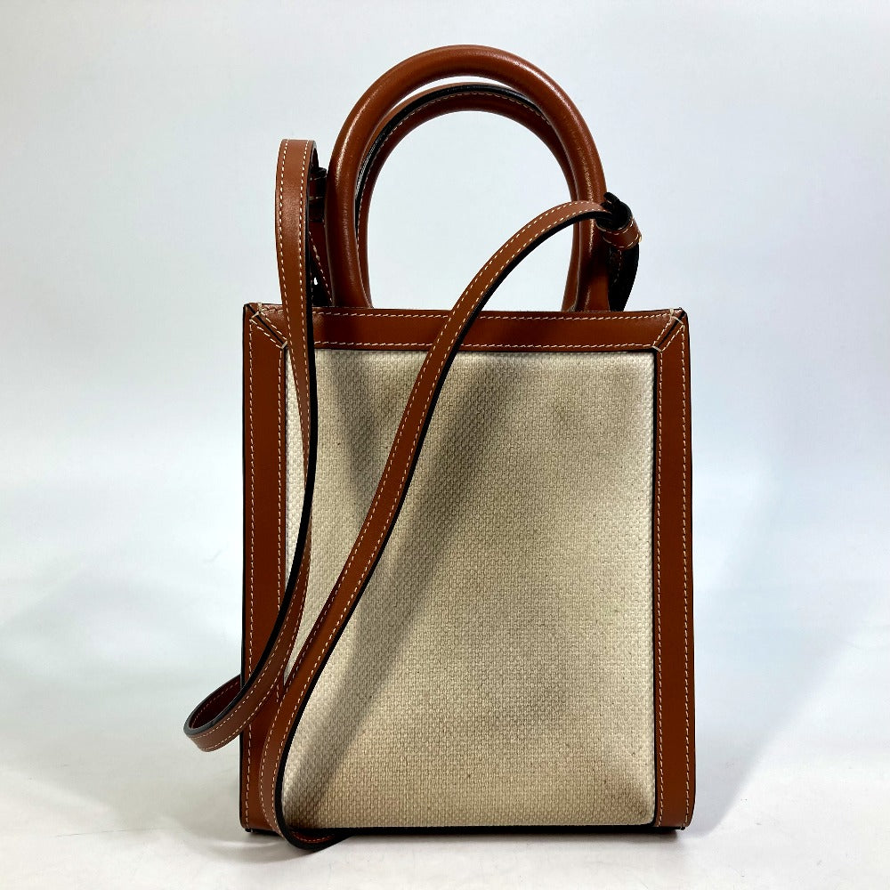Shoulder Bag . Nt Carriage Vertical Hippo Leather Canvas