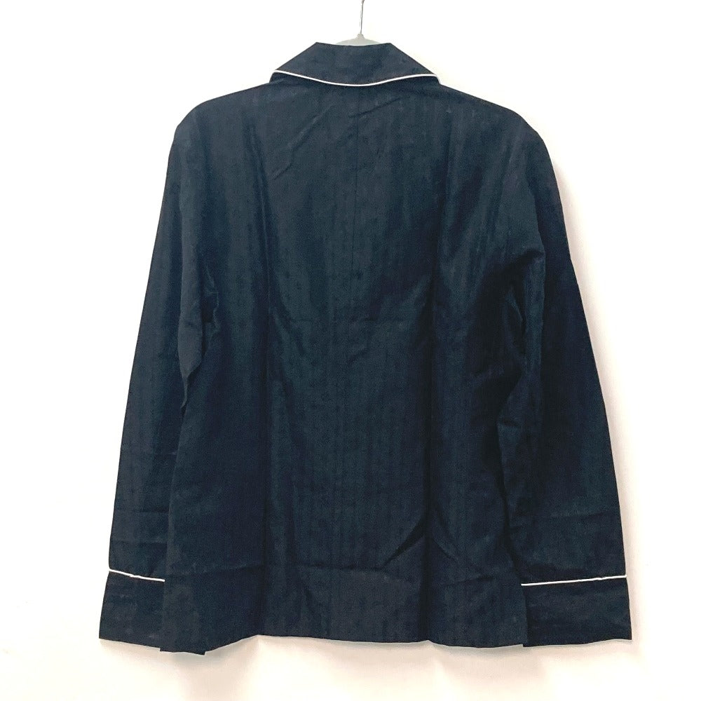 Louis Vuitton Long sleeve shirt Silk pouch Monogram Cotton Black Apparel