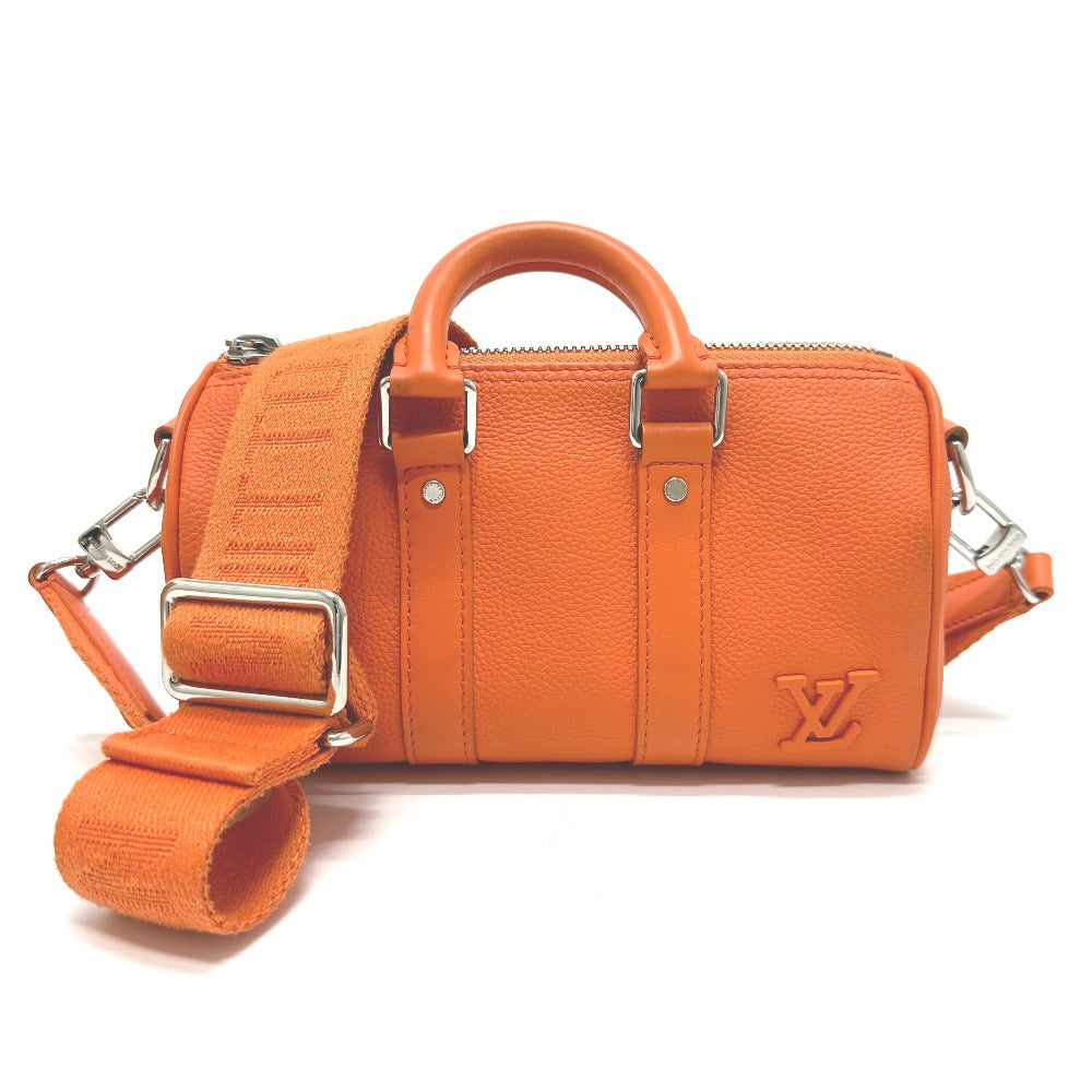 Louis Vuitton M81004 Aerogram Keepall XS Leather Orange Shoulder Bag