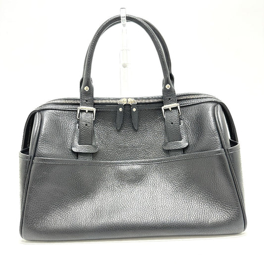 Burberry Boston Duffel Bag Shoulder Bag Handbag Unisex Unisex Leather Black Logo