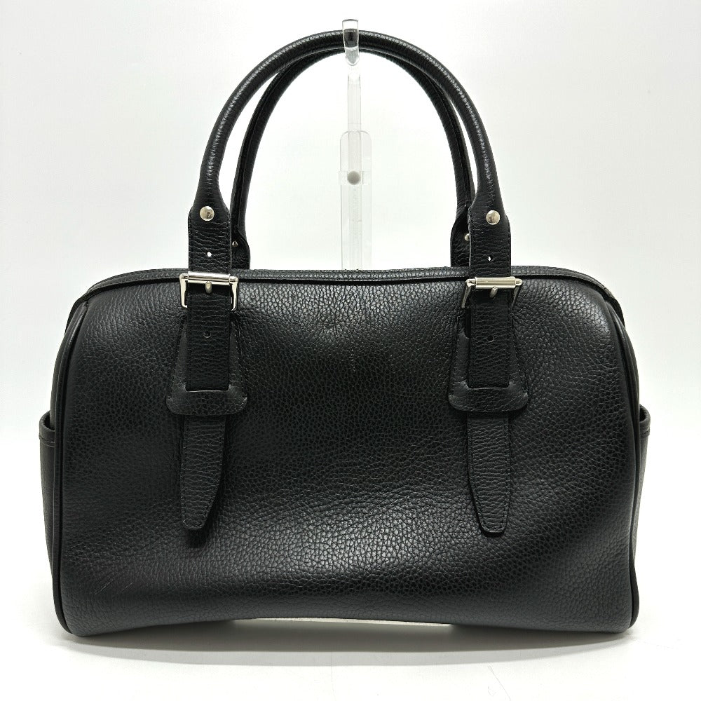 Burberry Boston Duffel Bag Shoulder Bag Handbag Unisex Unisex Leather Black Logo