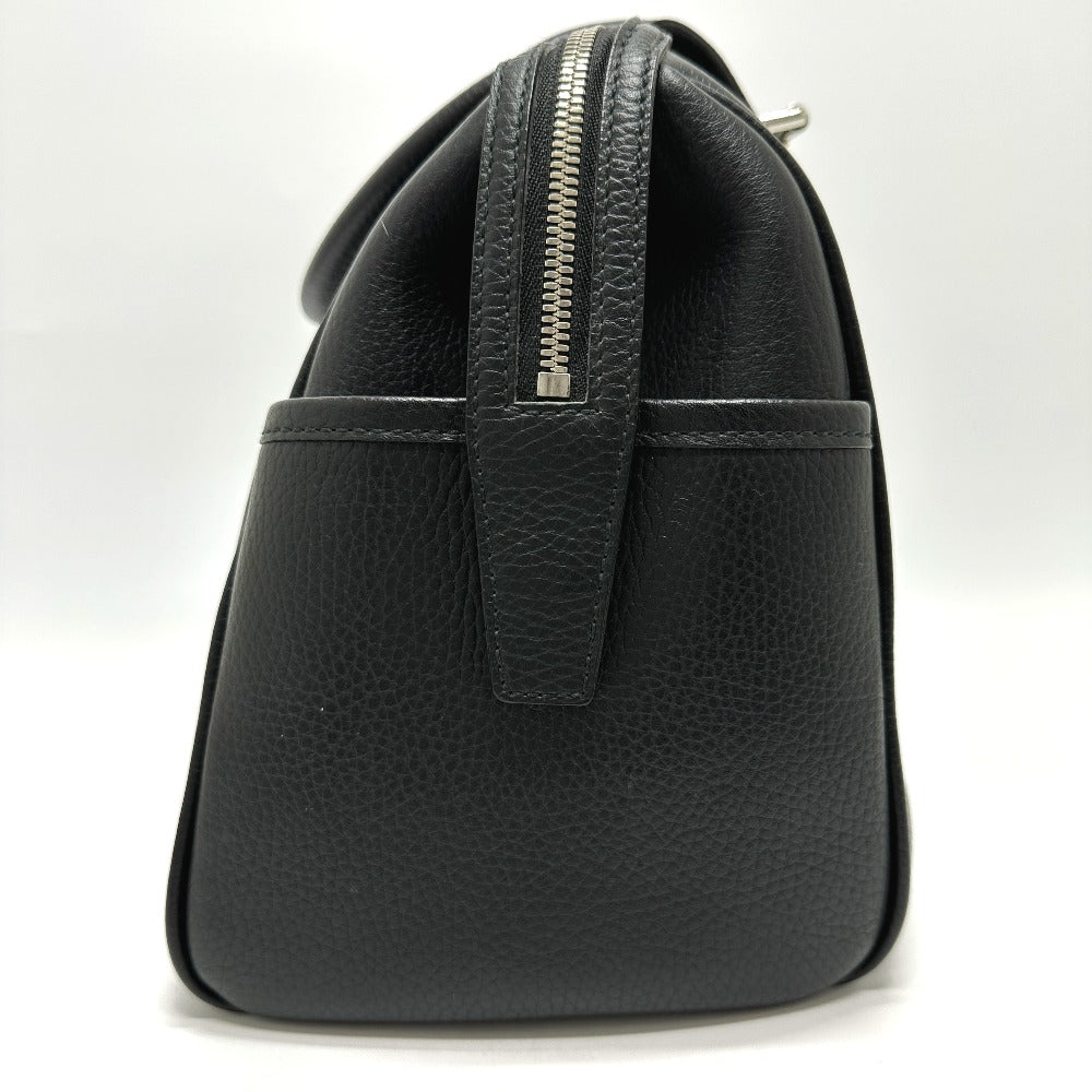 Burberry Boston Duffel Bag Shoulder Bag Handbag Unisex Unisex Leather Black Logo