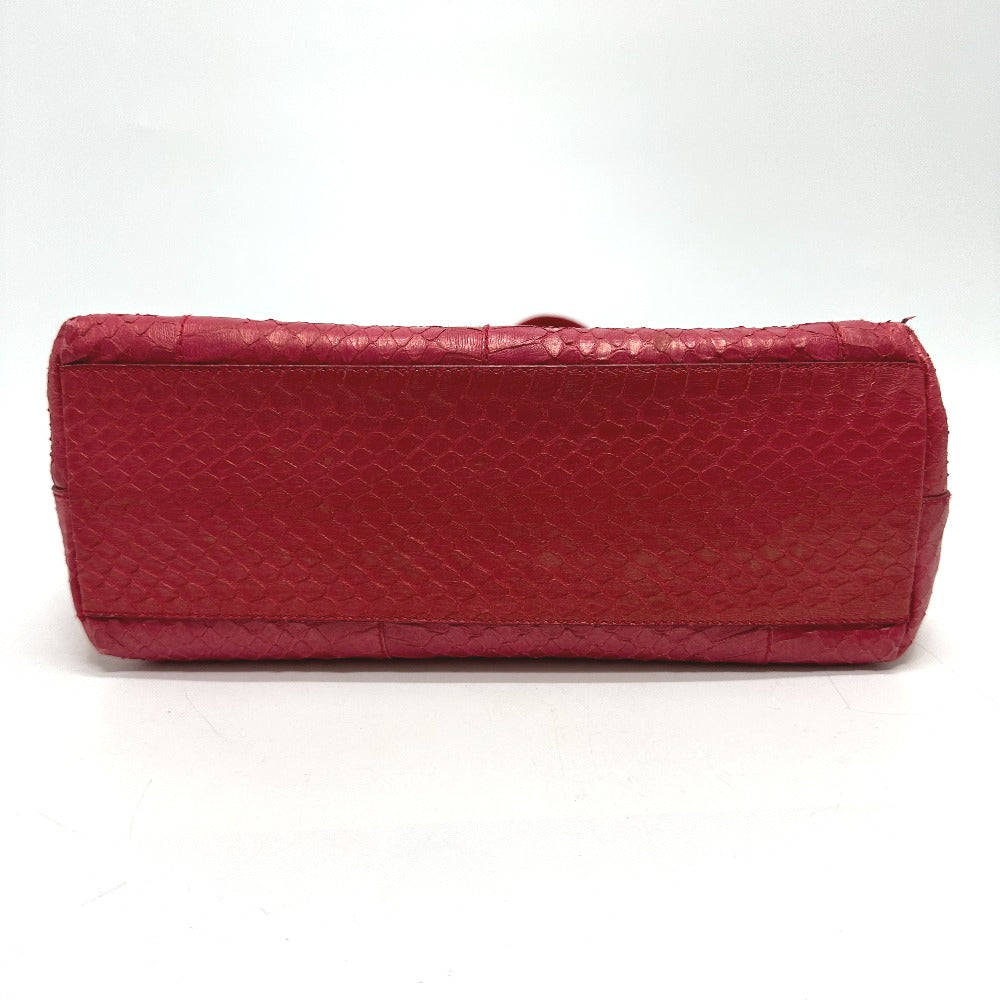 Tote Bag With Side Leather Pink