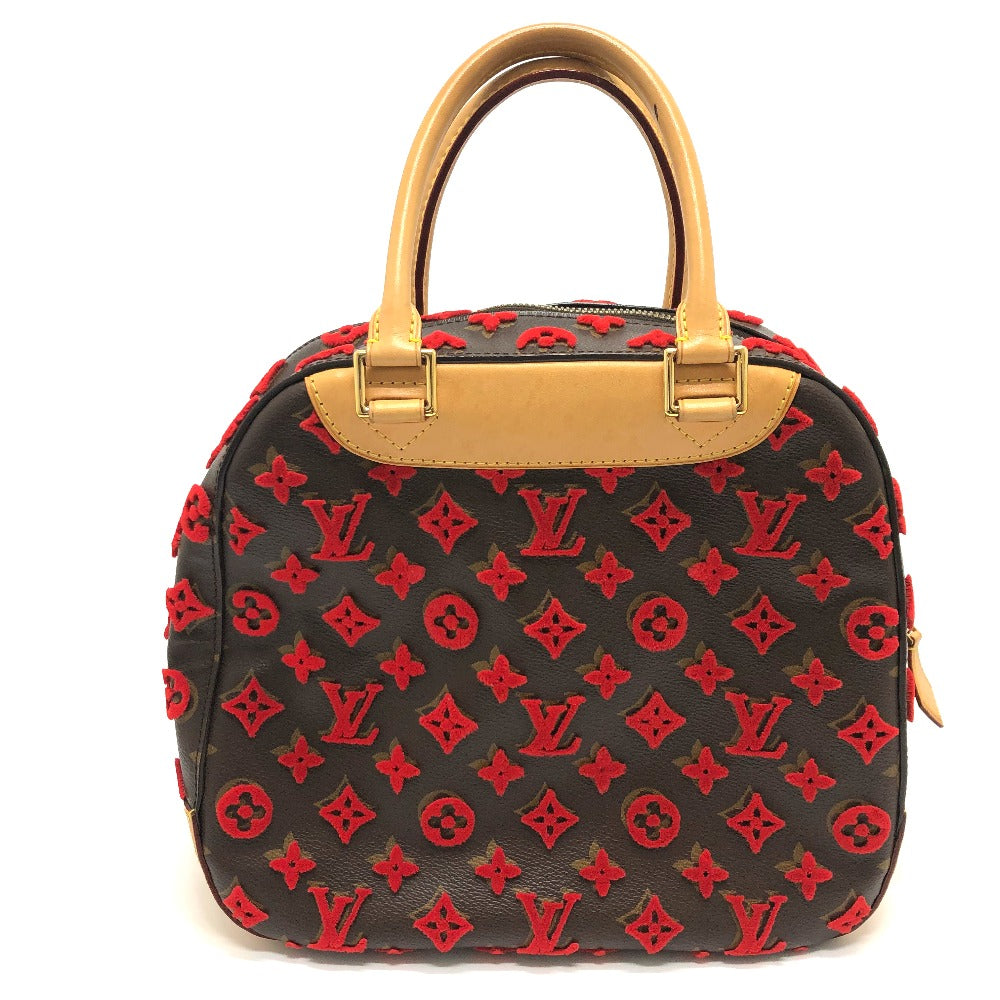 Louis Vuitton M40922 3D tuffet Deauville Cube Monogram Canvas Brown Red Handbag