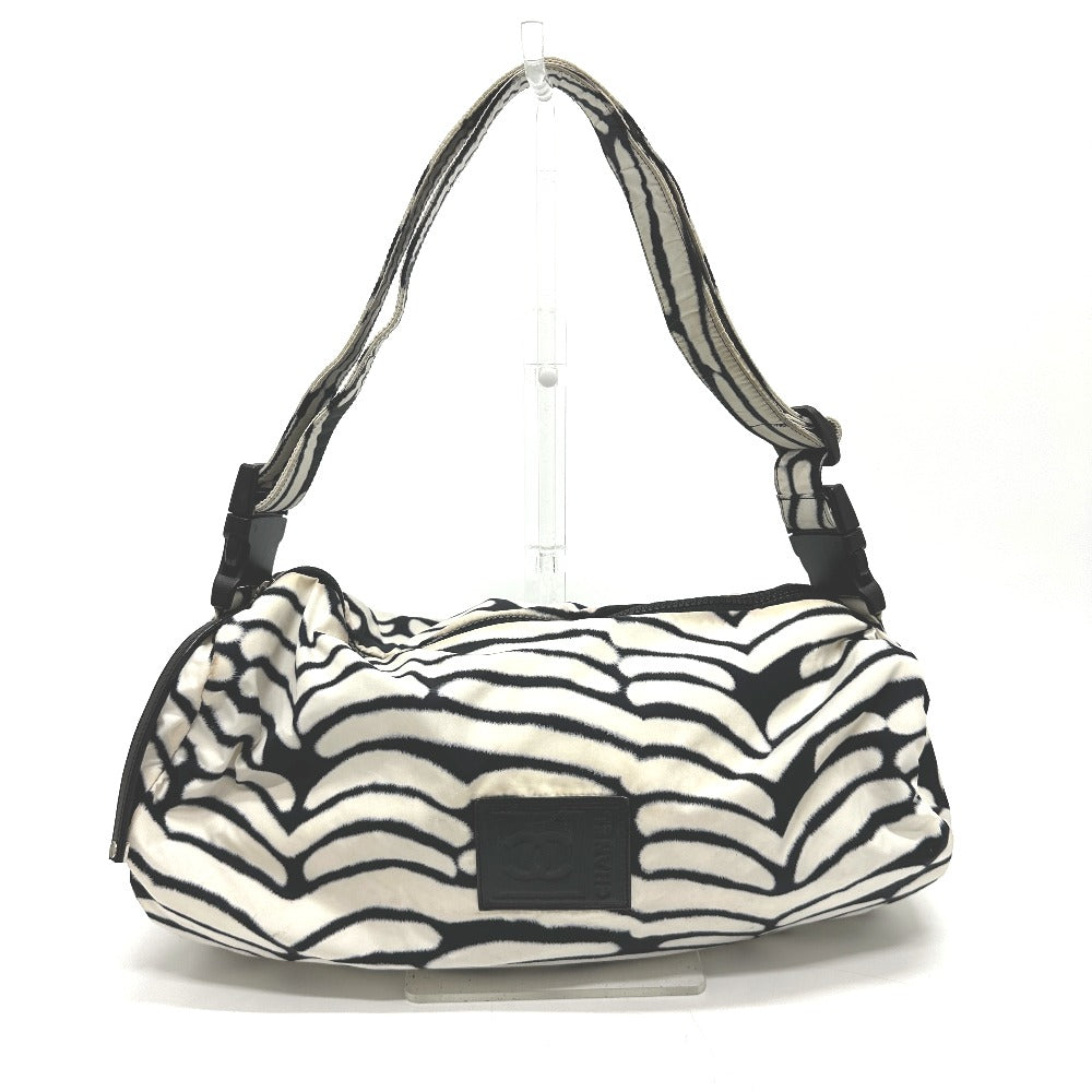 Chanel Nylon Sports CC COCO Mark White Shoulder Bag