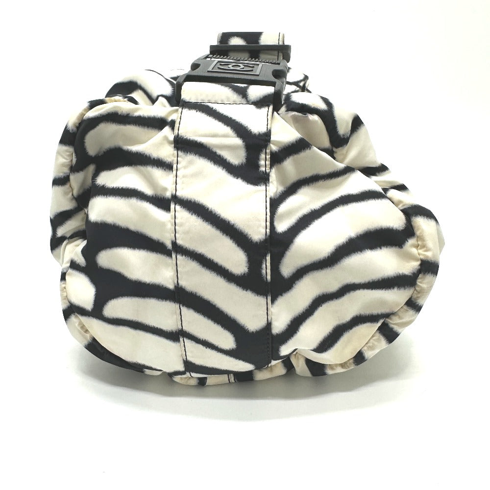 Chanel Nylon Sports CC COCO Mark White Shoulder Bag