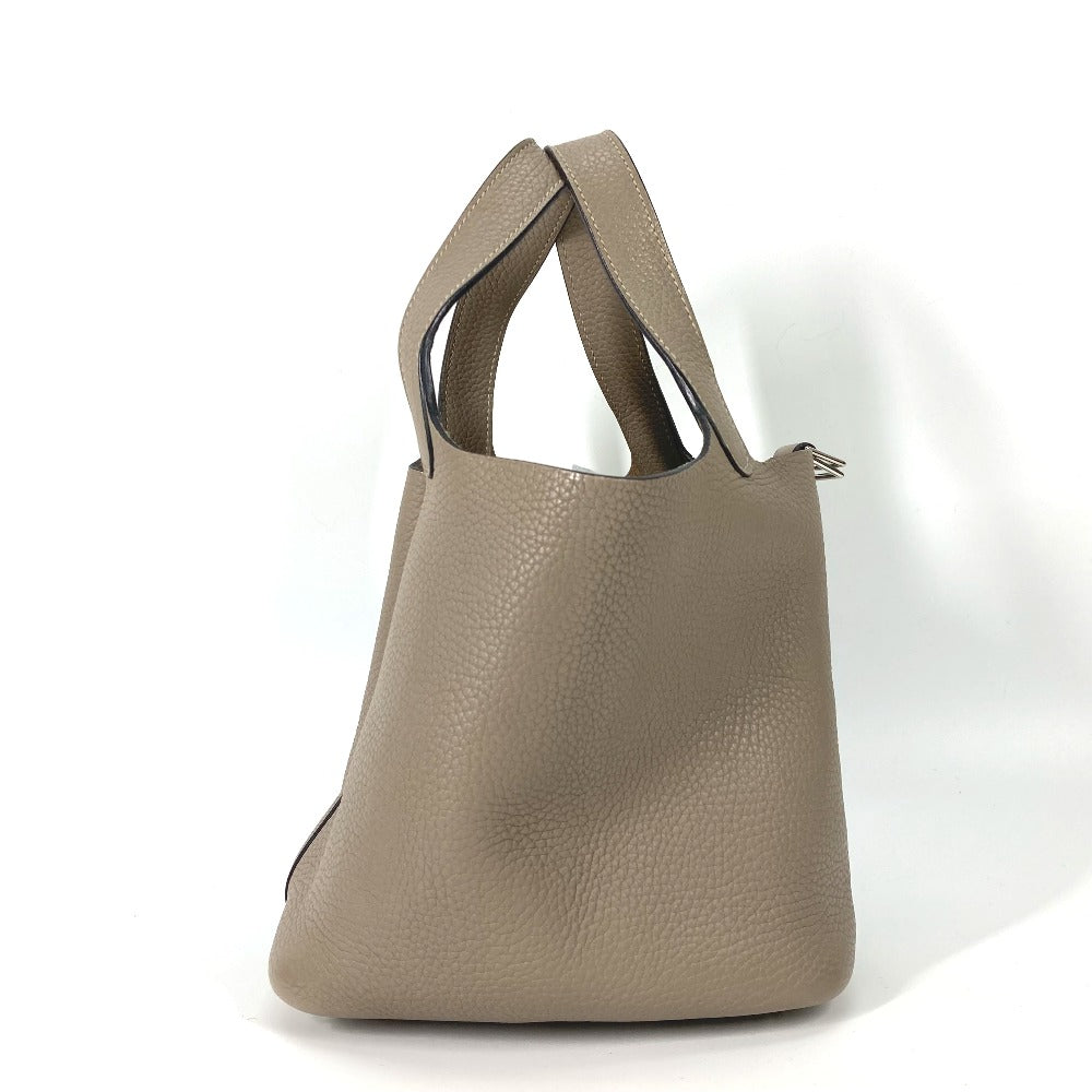 Taurillon Clemence Gray Type Bag Picotin Lock Travel Bag