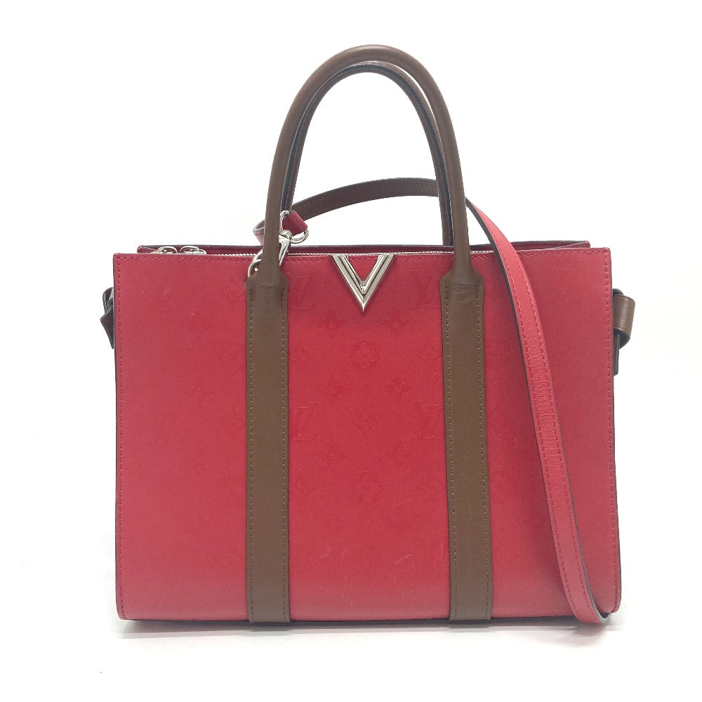 Louis Vuitton M42889 Very MM Monogram Leather Red Tote Bag