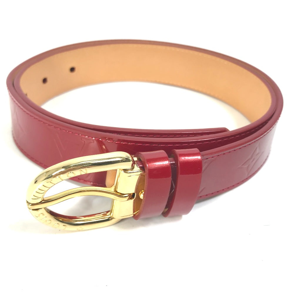 Louis Vuitton M6980U Vernis Saintur 80 Monogram Red Belt