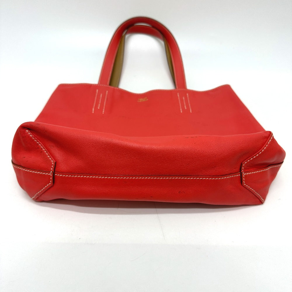 Tote Bag , Vokissim Orange Doble Sense Leather