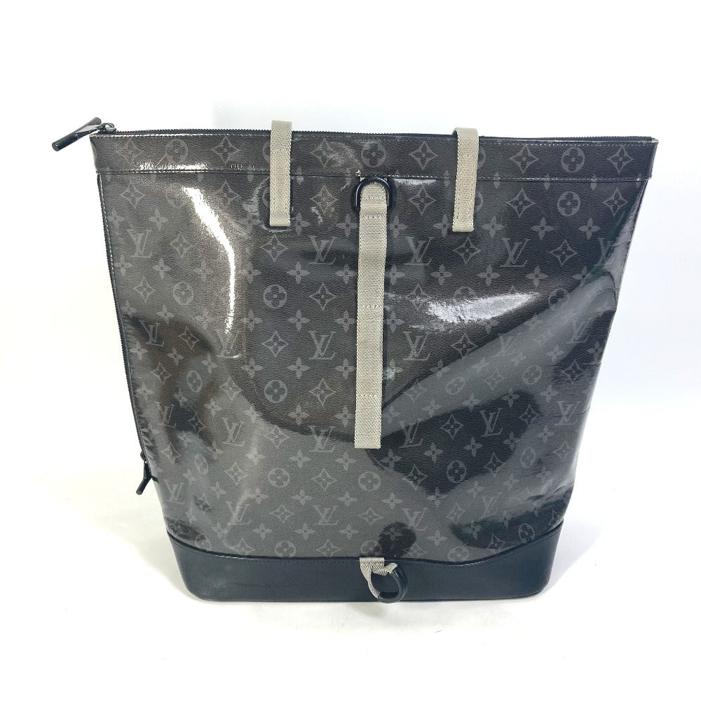 Louis Vuitton M43900 Plastics Eclipse Glaze Zipped Monogram Black Tote Bag