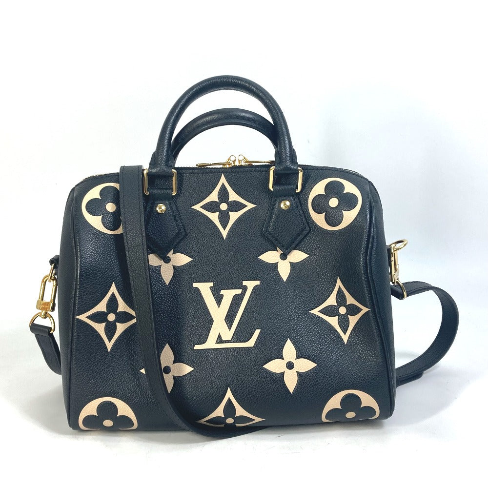 Louis Vuitton Boston Duffel M58947 Ann Platt Monogram Leather Black Speedy Travel Bag