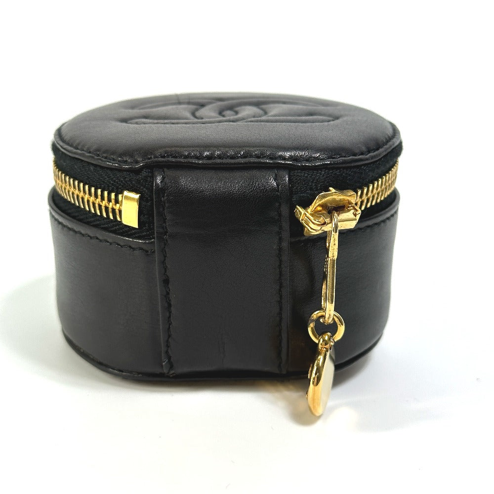 CHANEL Accessory case A02786 lambskin black accessory case COCO Mark CC Women  