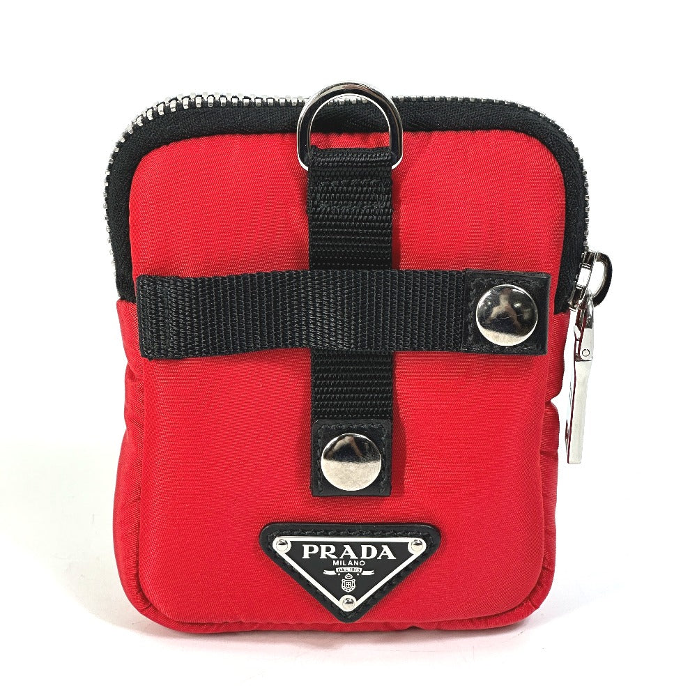 Pouch Triangle Plate Soft Mens Handbag Nylon Red Travel Bag