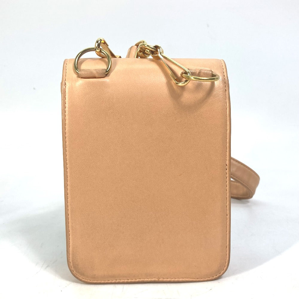 Chanel lambskin type neck smartphone Matelasse Quilting Pink Shoulder Bag