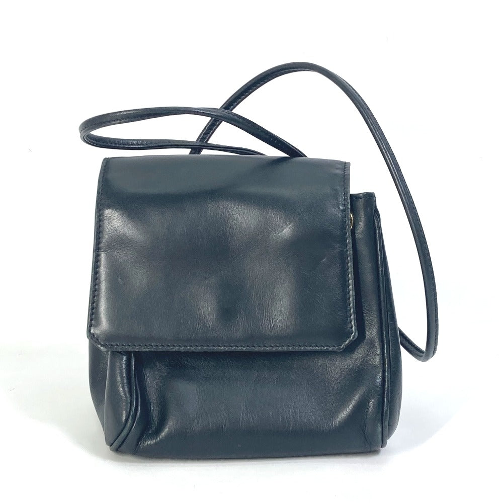 Dior Shoulder Bag Pochette Bag Purse Women Leather Black
