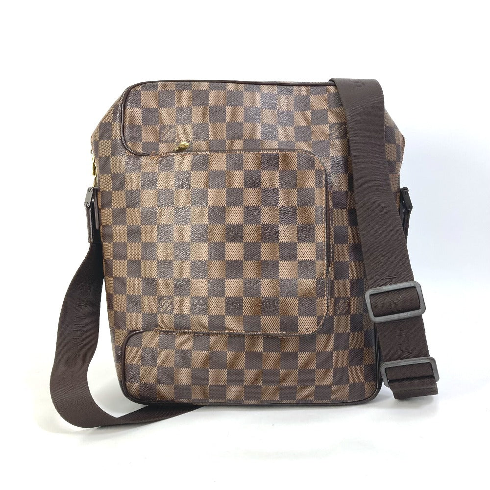 Louis Vuitton N41441 Damier Olaf MM Canvas Brown Shoulder Bag