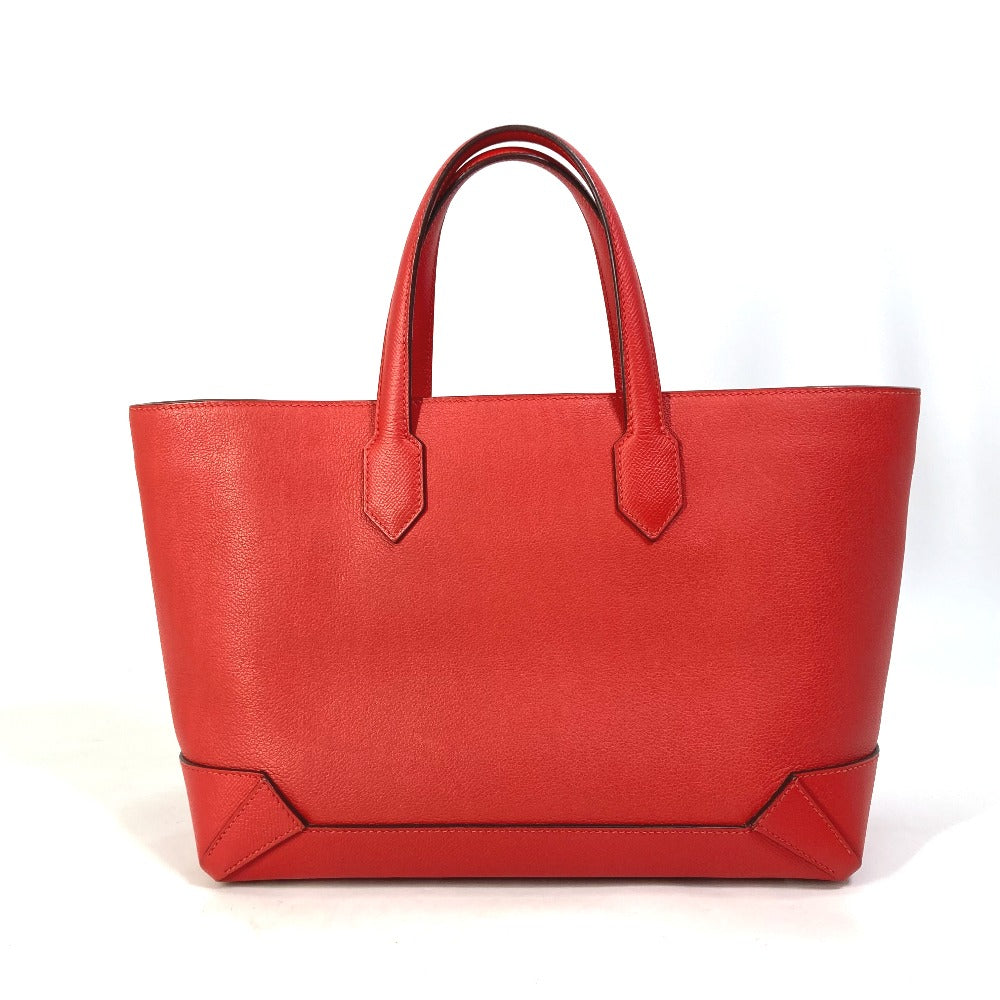 Hermes Tote Bag Evercolor Epsom Box Cover Red Maxi