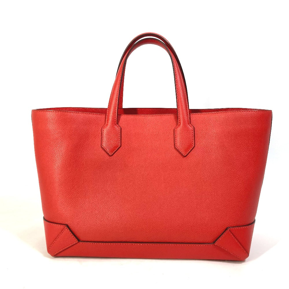 Hermes Tote Bag Evercolor Epsom Box Cover Red Maxi