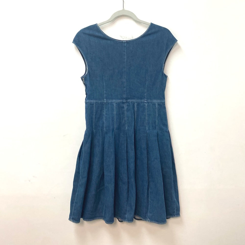 Chanel one piece Cotton Polyurethane Apparel Sleeveless Blue Handbag