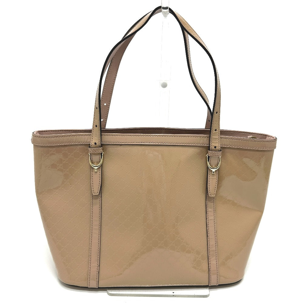 Gucci enamel Micro GG Beige Tote Bag