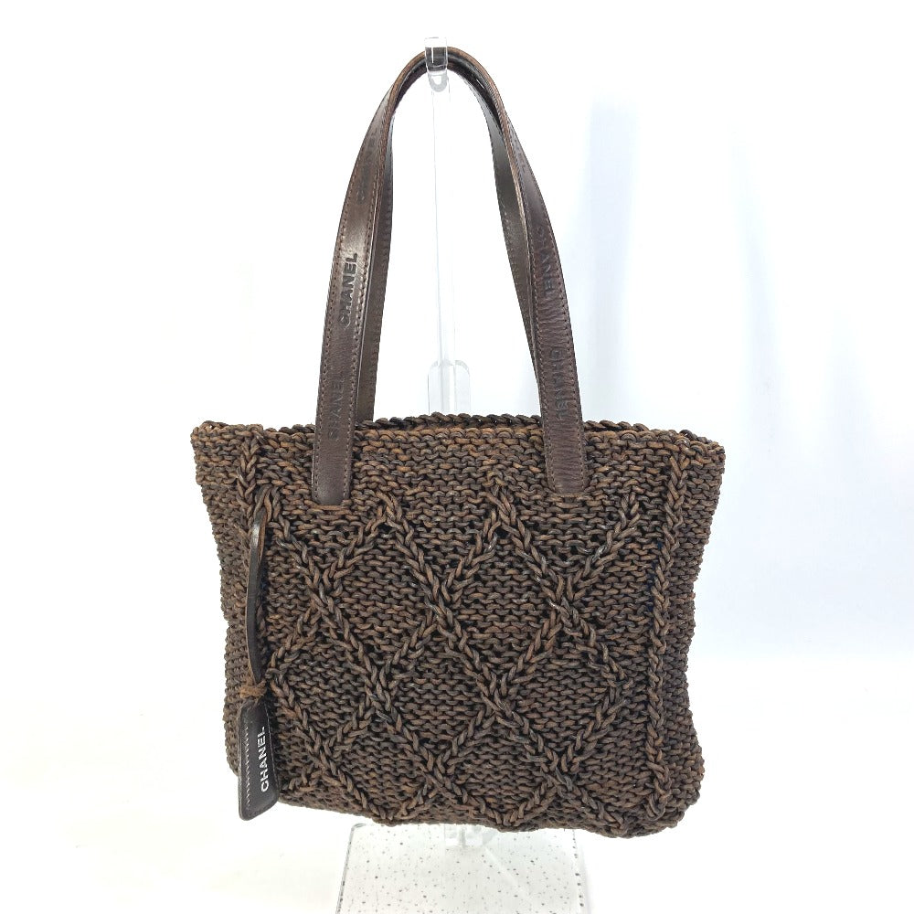 Chanel Braid Brown Leather Tote Bag