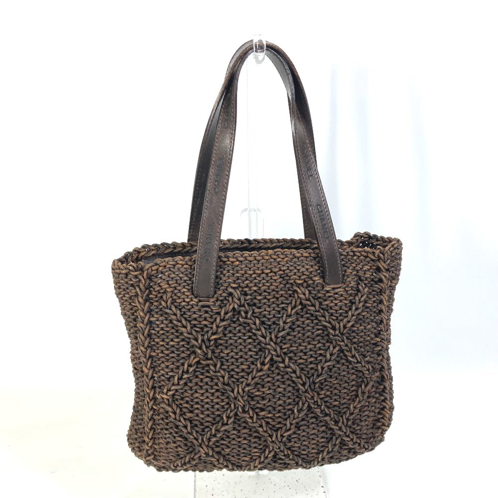 Chanel Braid Brown Leather Tote Bag