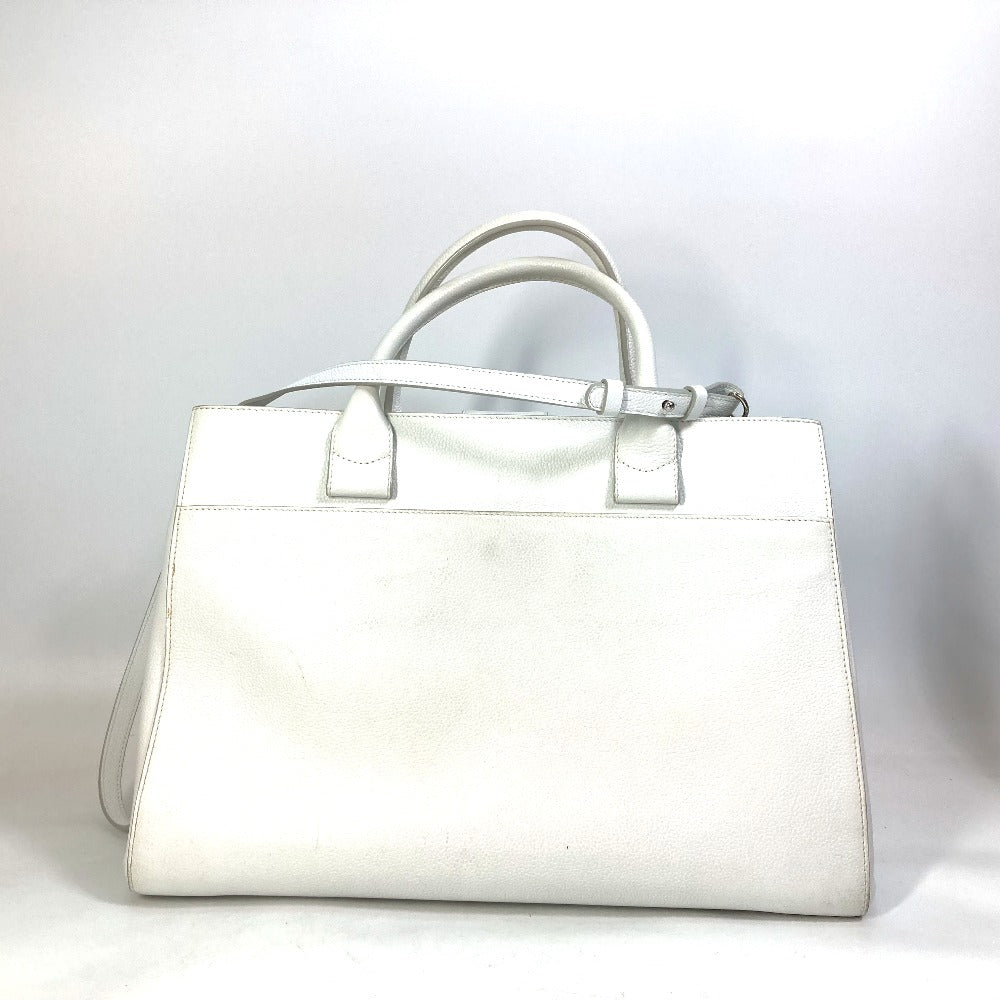 Chanel Caviar skin CC COCO Mark neo White Handbag
