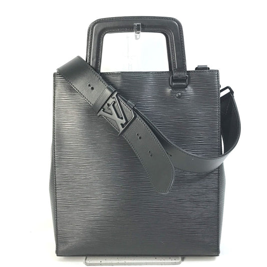 Louis Vuitton M58497 Epi Sac Plat Leather Black Crossbody Bag