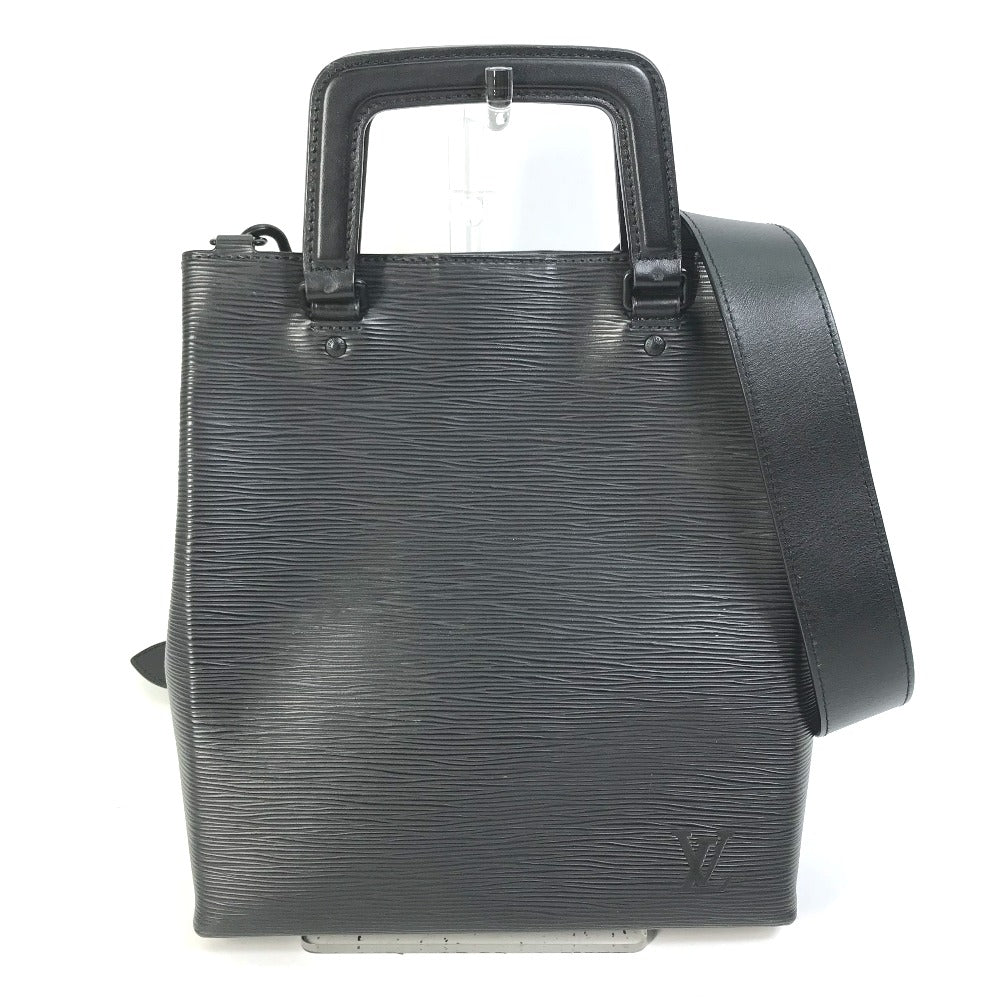 Louis Vuitton M58497 Epi Sac Plat Leather Black Crossbody Bag