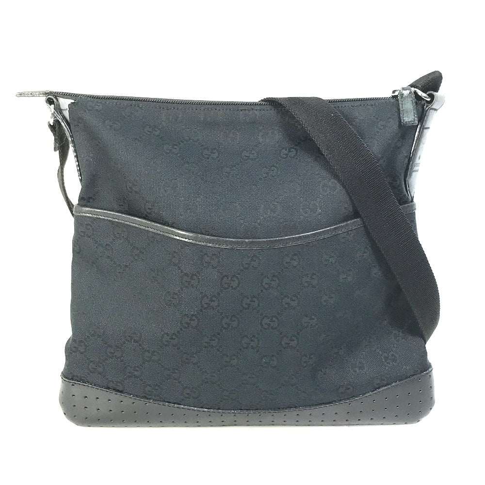 Gucci GG Canvas Black Shoulder Bag G 54