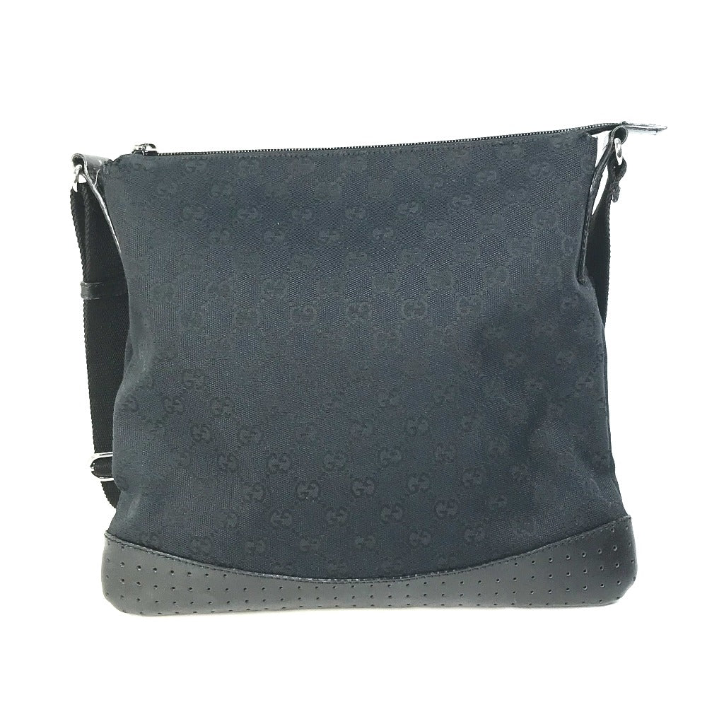 Gucci GG Canvas Black Shoulder Bag G 54