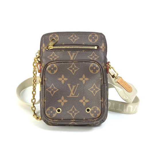 Louis Vuitton M80746 Utility Monogram Canvas Brown Crossbody Bag