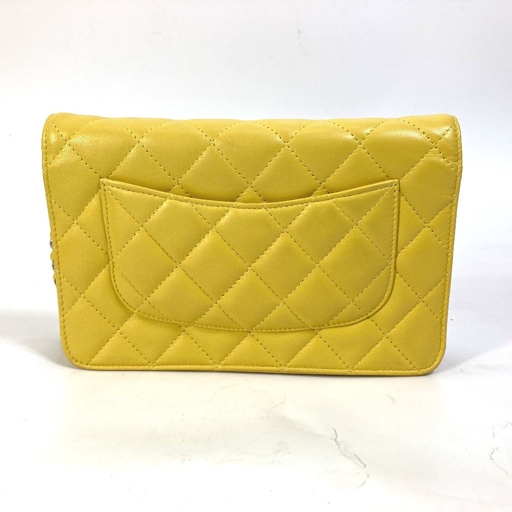 Chanel lambskin yellow CC COCO Mark Matrasse Shoulder Bag