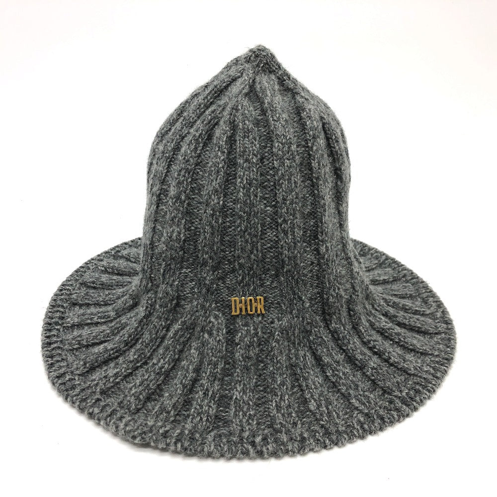 Dior Hat Wool Gray Tulip Women Handbag Logo Travel Bag